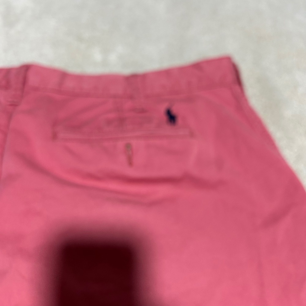 Polo Ralph Lauren Shorts Mens 38 9in Pink Relaxed Fit Chino‎ Cotton Twill 0919 - Picture 8 of 9
